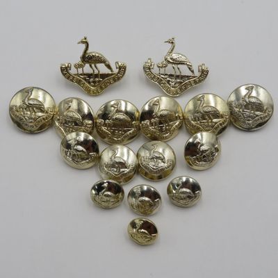 Lot of Northern Rhodesia regiment badges and buttons