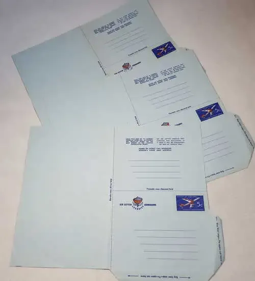RSA Air Letter Aerogramme with pre printed 5 cents stamp - Unused