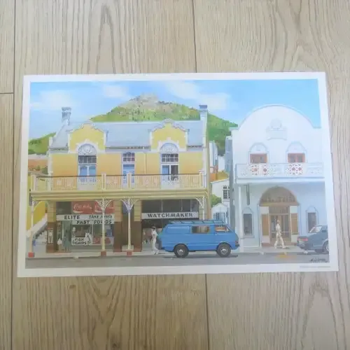 Vintage print of St Georges Street Simon`s Town by AH Vital