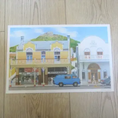 Vintage print of St Georges Street Simon`s Town by AH Vital