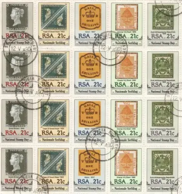 SACC 722-726 2 full sheets with First day useage and 14-5-1990 useage