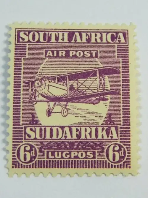 South Africa 6d Airmail mint stamp - SACC 27 - as per photo