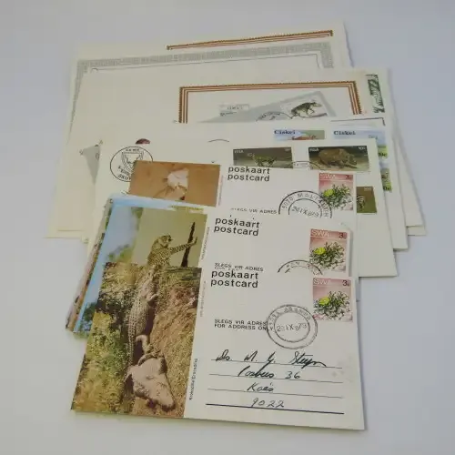 Lot of 28 postal items with animals