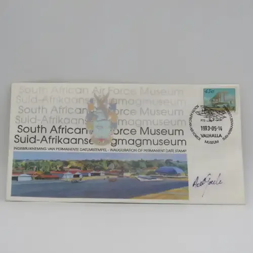 South African Air Force Museum Permanent date stamp inauguration, first day cover