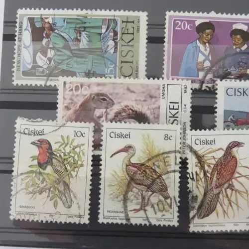 Lot of 10 Ciskei stamps Postally used - Real usage