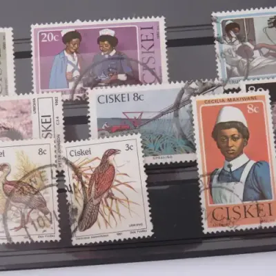 Lot of 10 Ciskei stamps Postally used - Real usage