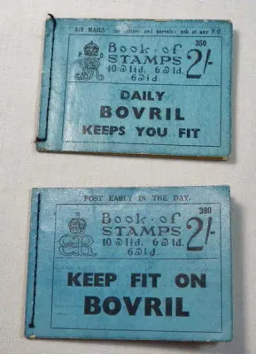 Two Great Britain stamp booklets - No 350 and 380 with 3 and 15 stamps inside respectively