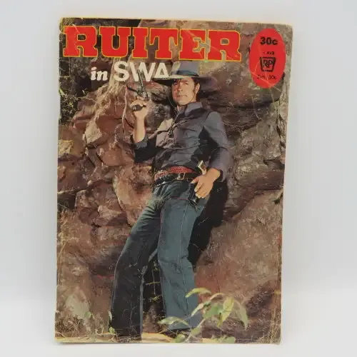Vintage Afrikaans photo comic book - Ruiter in Swart