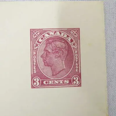 Canada postal stationary with 3 cents George 6 stamp ( pre-printed)