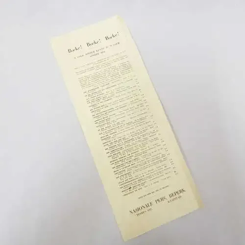 Early Nasionale Pers Afrikaner book advert- pre 1961 ` `n volk soncer kennis is `n volk sonder siel`