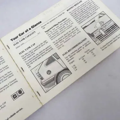 Kadett Owners` Manual 1985