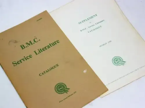B.M.C Service Literature catalogue - 1959