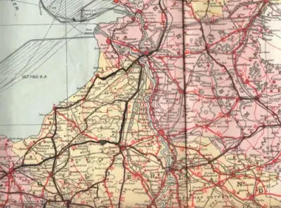 Vintage map of Netherlands Issued by Luii and Co. Amsterdam