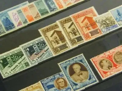 Collection of 52 stamps from San Marino - as per photo