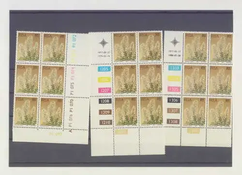 Lot od 3 control blocks - R1 Stamps - 1977, 1979, 1980