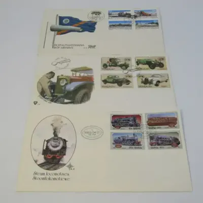 Lot of 14 postal items with planes, trains and automobiles