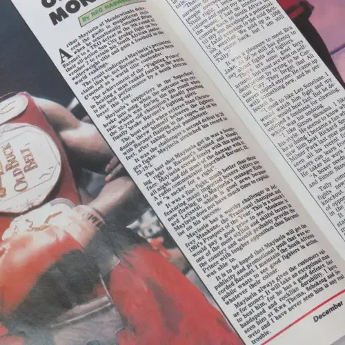 Sports Ace Magazine December 1985 - The Jacob Morake tragedy - Death in the ring