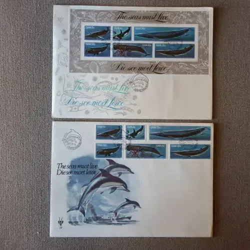 Lot of 2 South West Africa first day covers - No. 28 and S3 wales
