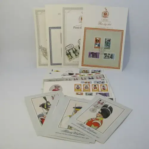 Lot of 19 Postal items with uniforms