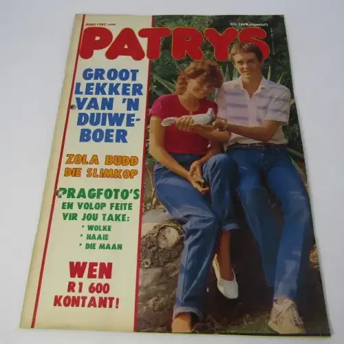 Patrys magazine - Junie 1983 - Zola budd - Steve van der Merwe en Ilze Schmidt - punch holes