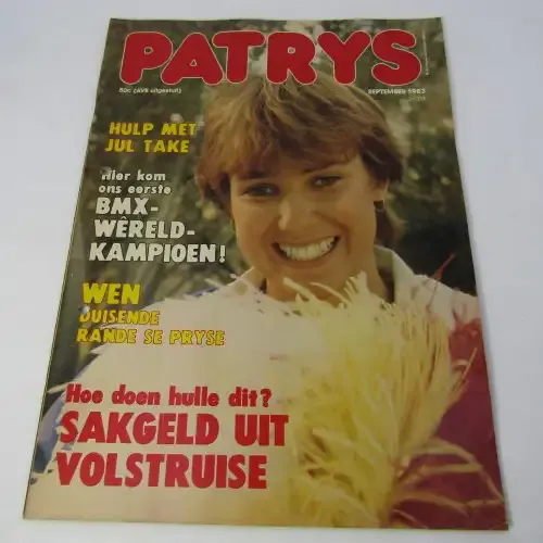 Patrys magazine - September 1983 - no center poster - punch holes