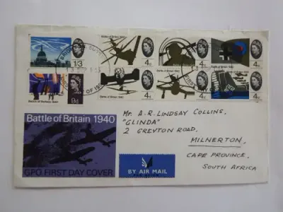 1965 Battle of Britain stamp set on First Day Cover