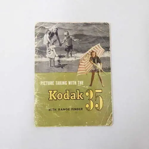 Picture taking with the Kodak 35 with range finder instruction manual