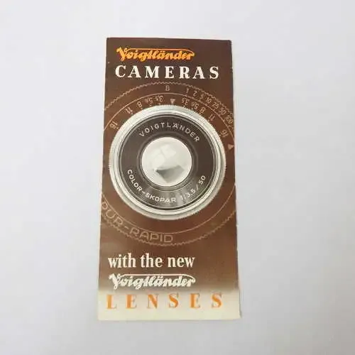 Voighander cameras with the new Voighander lenses brochure