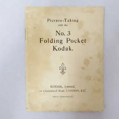 Picture-taking with the No.3 Folding Pocket Kodak instruction manual