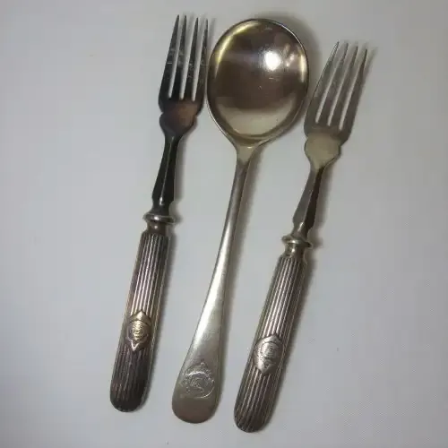 Australian Antique Burns Philp Line Forks and spoon - Famous for blackbirding and slave trade