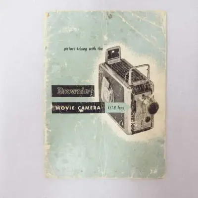 Brownie Movie Camera f/1.9 lens instruction manual