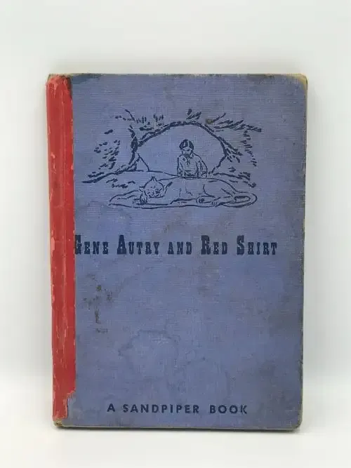 Gene Autry and red shirt by Elizabeth Beecher vintage children`s book - 1951