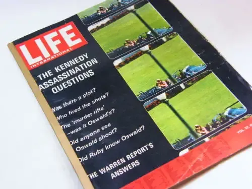 Life International magazine - Volume 37 - no. 7 - The Kennedy Assassination questions