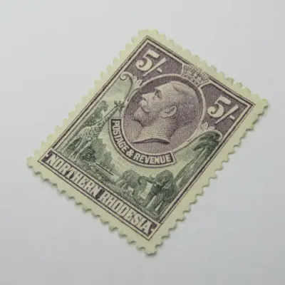 Northern Rhodesia 1925 Definitive issue SACC 13 used 3 Shilling stamp