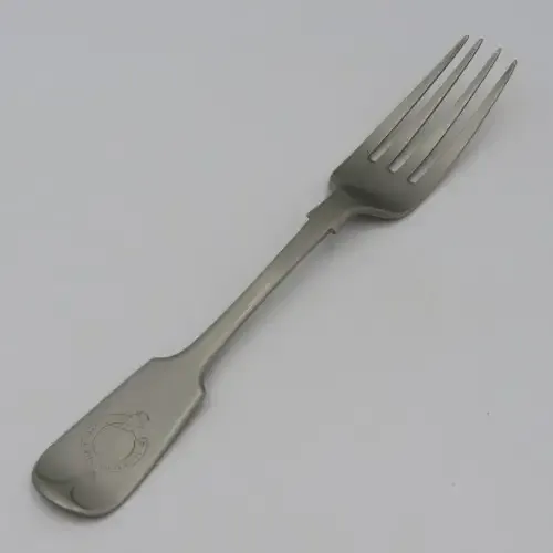 Queen of the Thames screw steamer boat cutlery silver plated fork by John Sherwood and sons