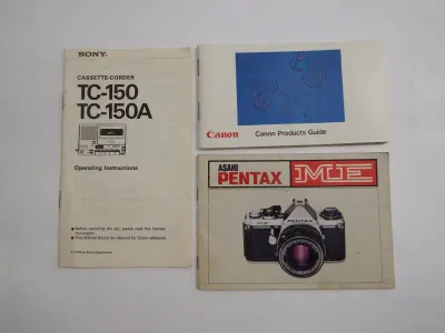 Lot of 6 vintage camera booklets
