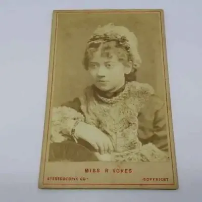 Antique photo of Rosina Vokes - British burlesque actress and dancer cicra 1870`s