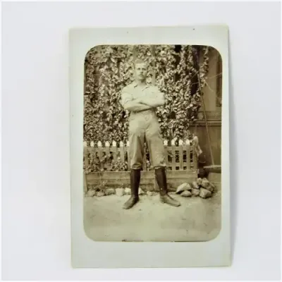 German South West Africa postcard with Central Force ( d Force ) member 1914 postcard