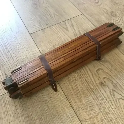 Vintage wooden The Giraffe Ashfords patent Tripod