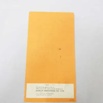 Cabin too bee automatic slide projector operating manual