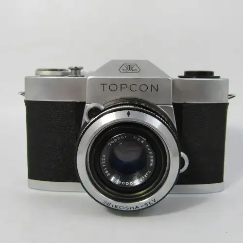 Vintage Toko Topcon film camera with Seikosha-Su Topcar 1:2,8 lens
