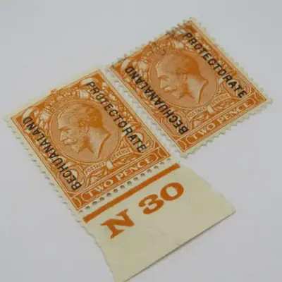 Bechuanaland Protectorate SACC 74 2d mint hinged and used