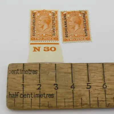 Bechuanaland Protectorate SACC 74 2d mint hinged and used