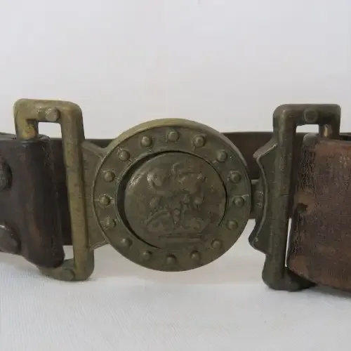 WW1 British Army leather belt - Length 102 cm