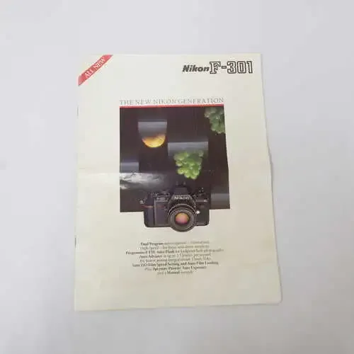 Nikon F-301 instruction manual