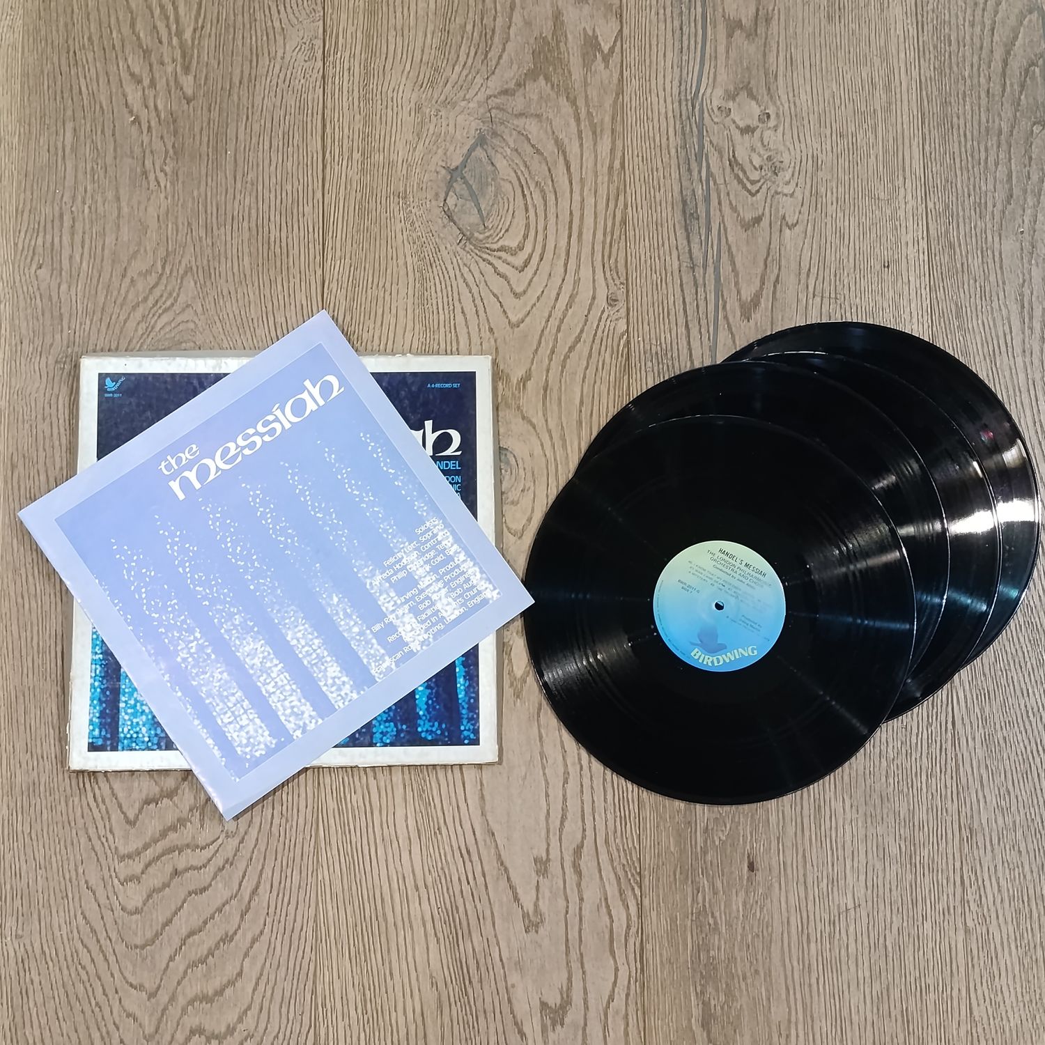 The Messiah by George Frederick Handel 4-LP record Vinyl set