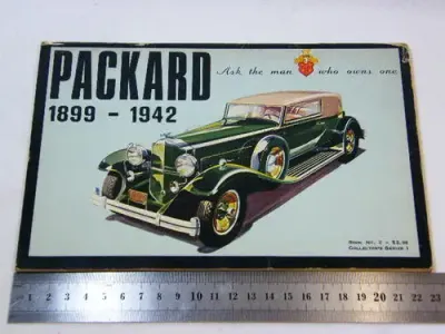 Packard 1899-1942 collectors series booklet - 1973 edition - as per photo