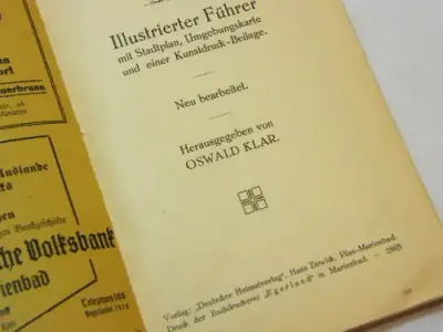 Marienbad map and information brochure