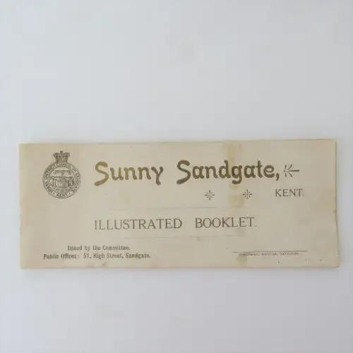 Booklet for Sunny Sandgate, Kent Info on business operations about 1930`s