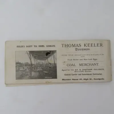 Booklet for Sunny Sandgate, Kent Info on business operations about 1930`s